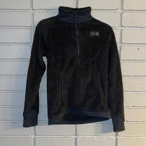 Mountain Hardwear Small Black 1/2 Zip Fleece